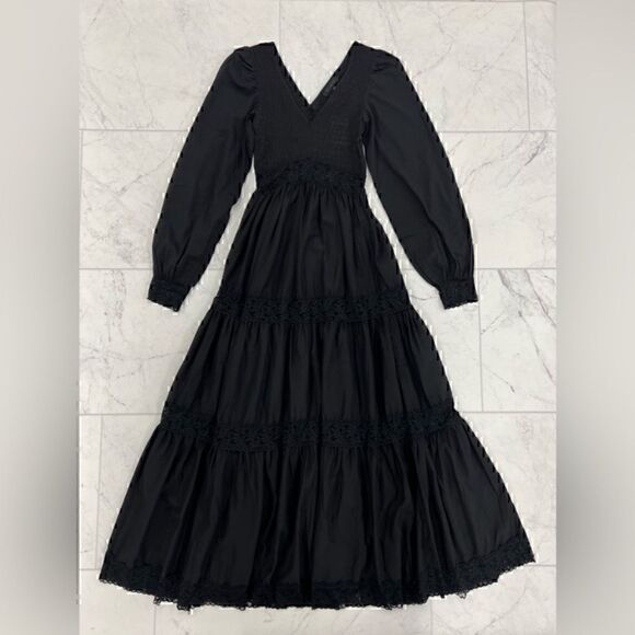 NWT House of Widow Black Maxi Dress Small - Picture 3 of 6